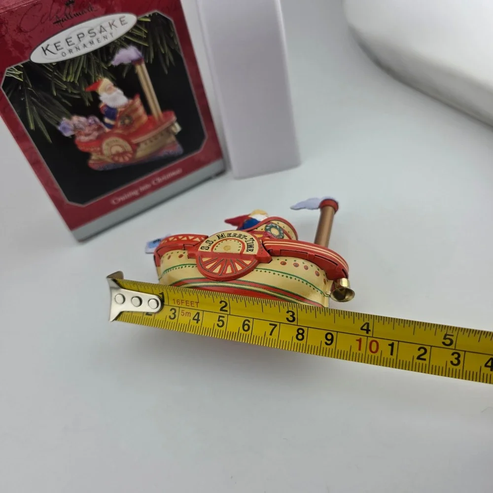 Hallmark Keepsake Cruising Into‎ Christmas Ornament 1998 Metal With Box